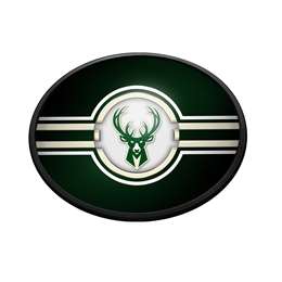 Milwaukee Bucks: Oval Slimline Lighted Wall Sign