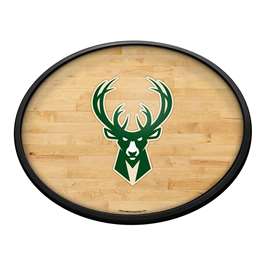 Milwaukee Bucks: Oval Slimline Lighted Wall Sign