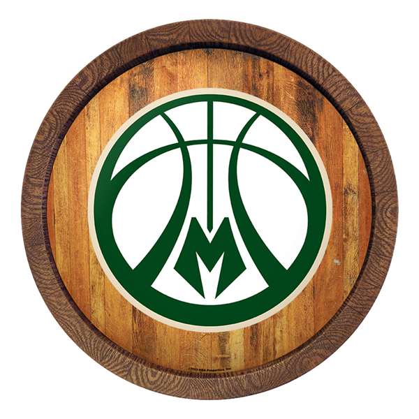 Milwaukee Bucks: Logo - "Faux" Barrel Top Sign