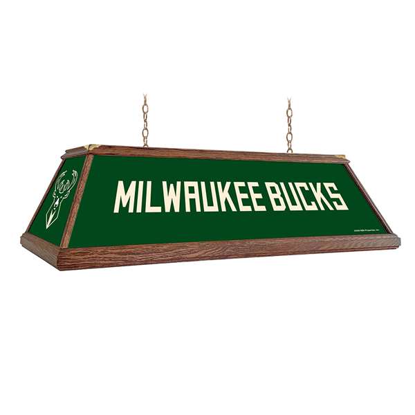 Milwaukee Bucks: Premium Wood Pool Table Light
