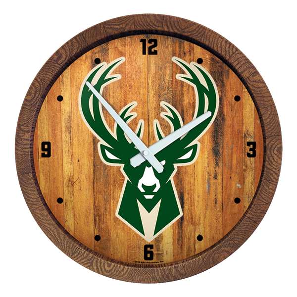 Milwaukee Bucks: "Faux" Barrel Top Clock