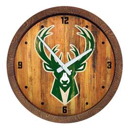 Milwaukee Bucks: "Faux" Barrel Top Clock