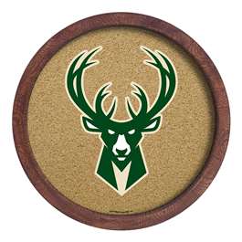 Milwaukee Bucks: "Faux" Barrel Framed Cork Board