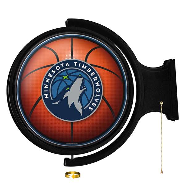 Minnesota Timberwolves: Basketball - Original Round Rotating Lighted Wall Sign    