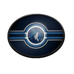 Minnesota Timberwolves: Oval Slimline Lighted Wall Sign