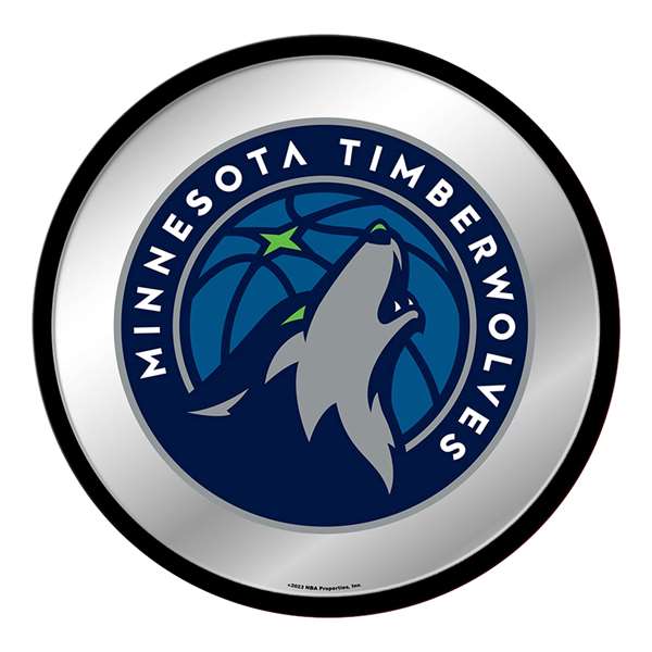 Minnesota Timberwolves: Modern Disc Mirrored Wall Sign