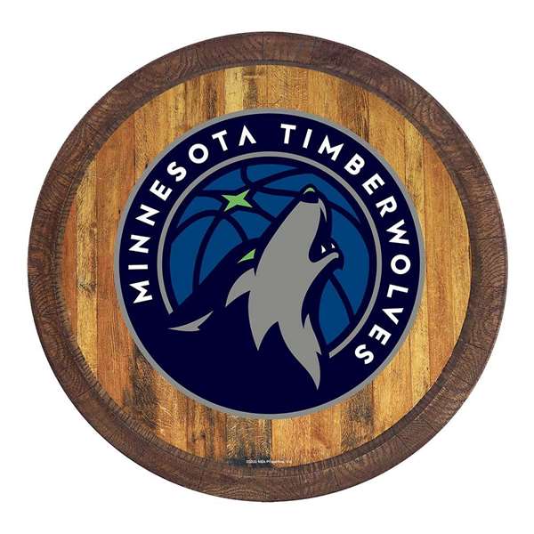 Minnesota Timberwolves: "Faux" Barrel Top Sign