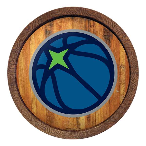 Minnesota Timberwolves: Logo - "Faux" Barrel Top Sign
