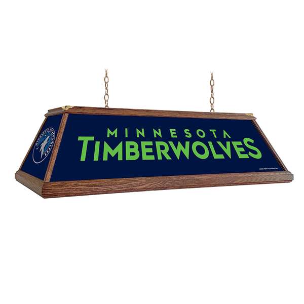 Minnesota Timberwolves: Premium Wood Pool Table Light