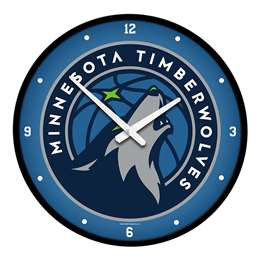 Minnesota Timberwolves: Modern Disc Wall Clock