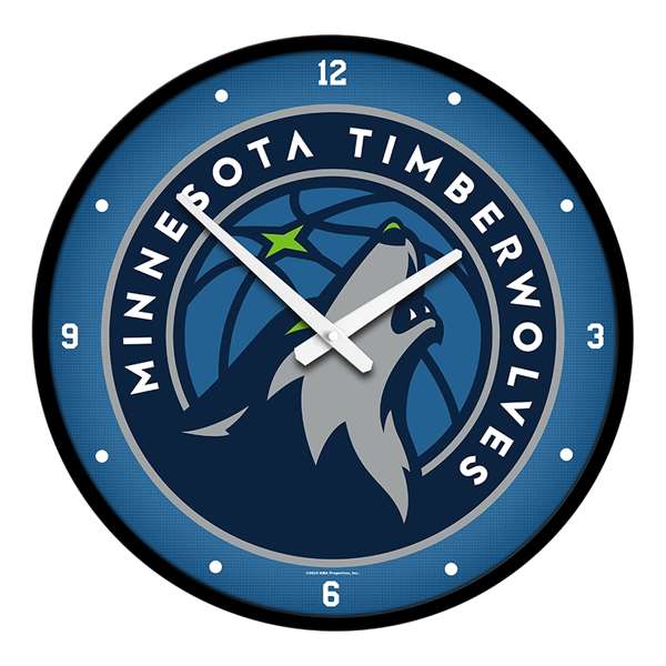 Minnesota Timberwolves: Modern Disc Wall Clock