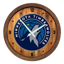 Minnesota Timberwolves: "Faux" Barrel Top Clock