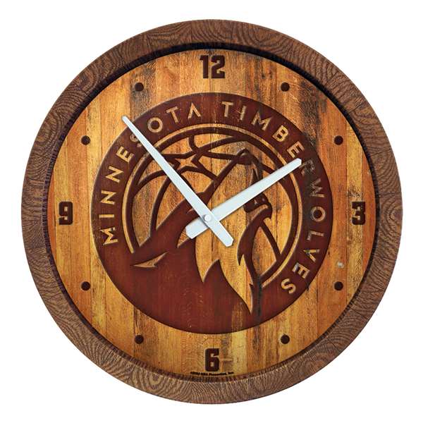 Minnesota Timberwolves: "Faux" Barrel Top Clock