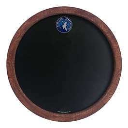 Minnesota Timberwolves: "Faux" Barrel Framed Chalkboard