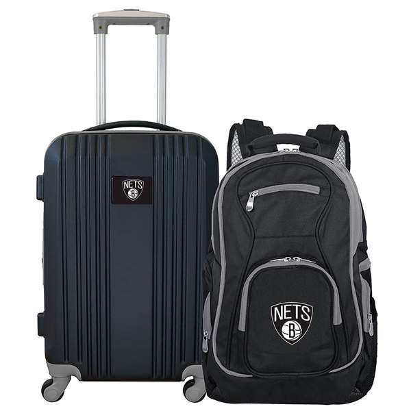Brooklyn Nets  Premium 2-Piece Backpack & Carry-On Set L108