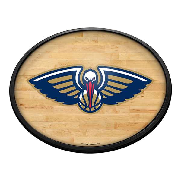 New Orleans Pelicans: Oval Slimline Lighted Wall Sign