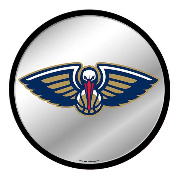 New Orleans Pelicans: Modern Disc Mirrored Wall Sign