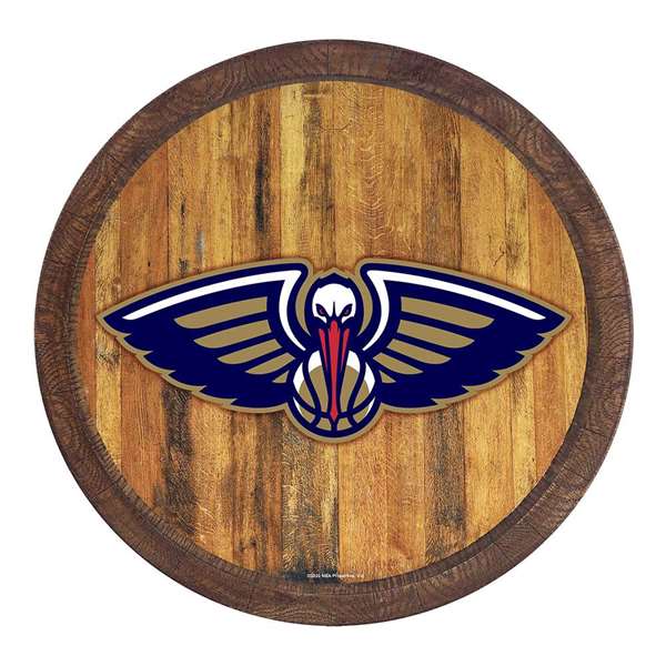 New Orleans Pelicans: "Faux" Barrel Top Sign