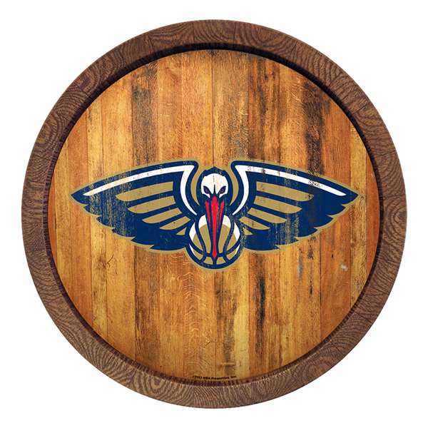 New Orleans Pelicans: "Faux" Barrel Top Sign