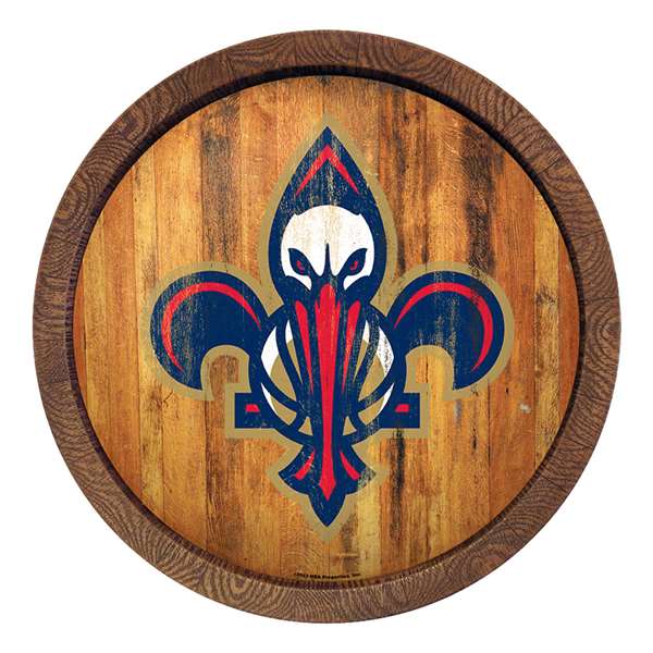 New Orleans Pelicans: Logo - "Faux" Barrel Top Sign