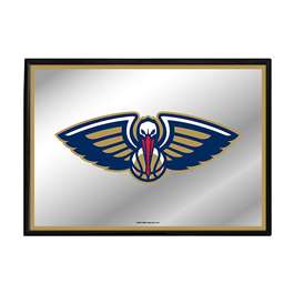 New Orleans Pelicans: Framed Mirrored Wall Sign