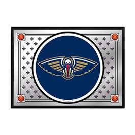 New Orleans Pelicans: Team Spirit - Framed Mirrored Wall Sign