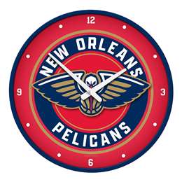 New Orleans Pelicans: Modern Disc Wall Clock