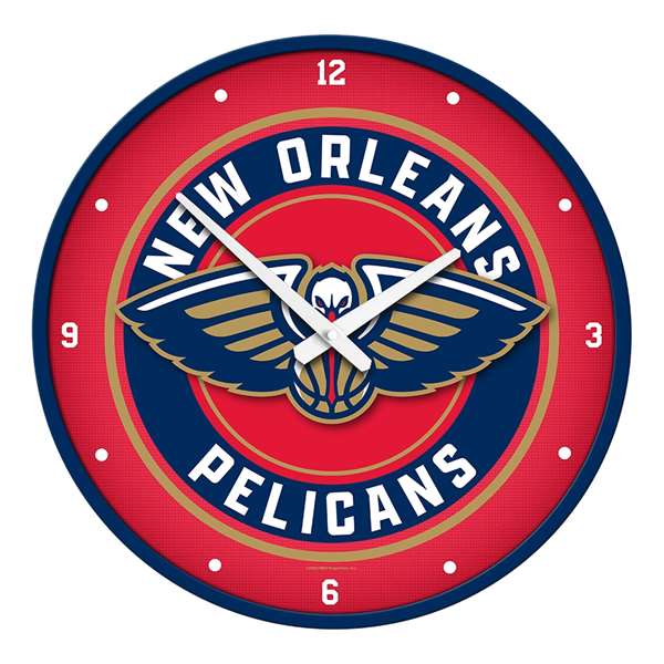 New Orleans Pelicans: Modern Disc Wall Clock