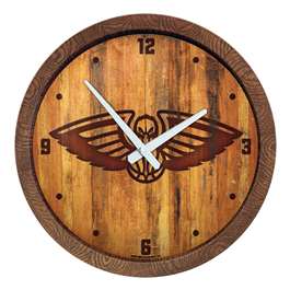 New Orleans Pelicans: "Faux" Barrel Top Clock