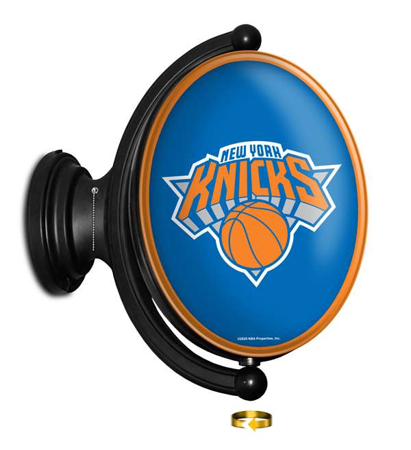 New York Knicks: Original Oval Rotating Lighted Wall Sign