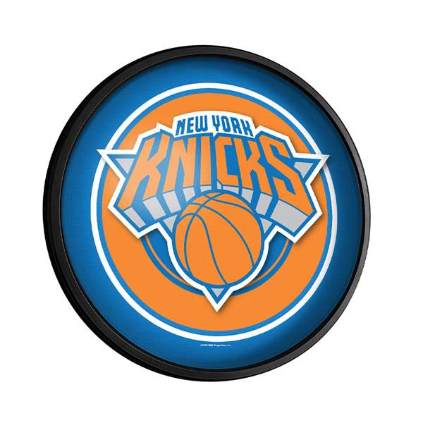 New York Knicks: Round Slimline Lighted Wall Sign