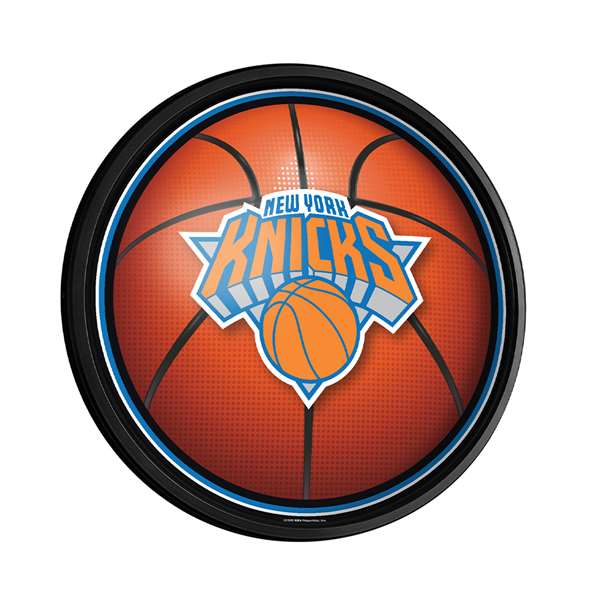 New York Knicks: Basketball - Round Slimline Lighted Wall Sign