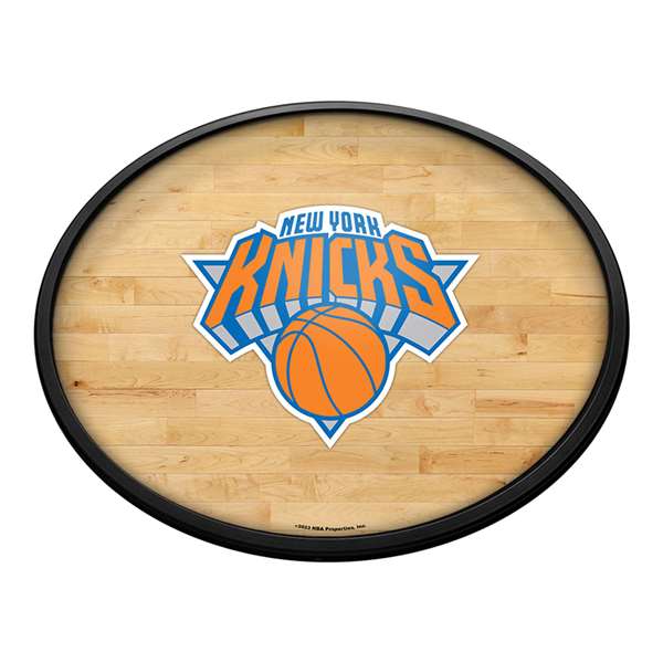 New York Knicks: Oval Slimline Lighted Wall Sign