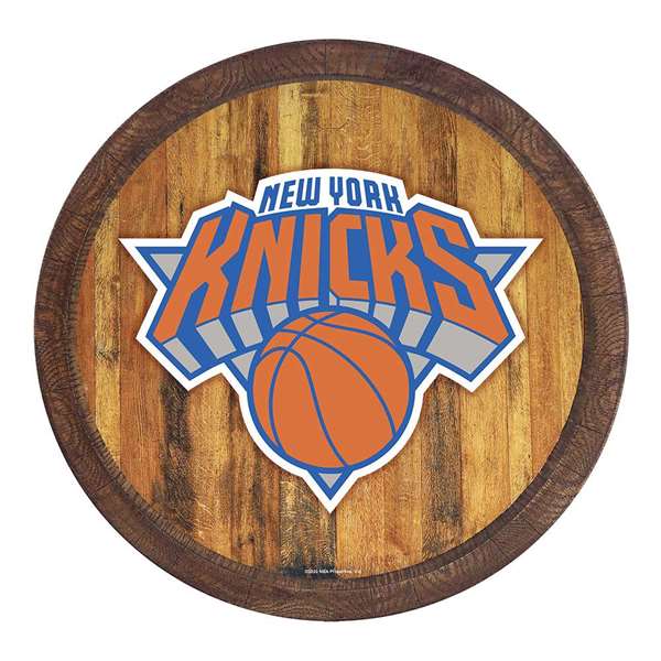 New York Knicks: "Faux" Barrel Top Sign