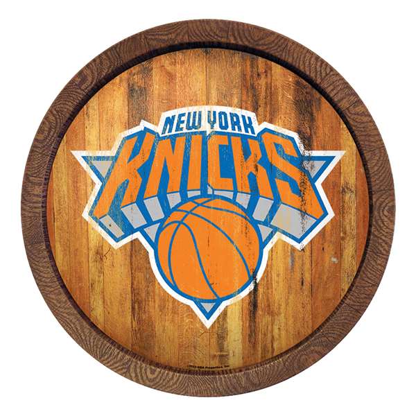 New York Knicks: "Faux" Barrel Top Sign