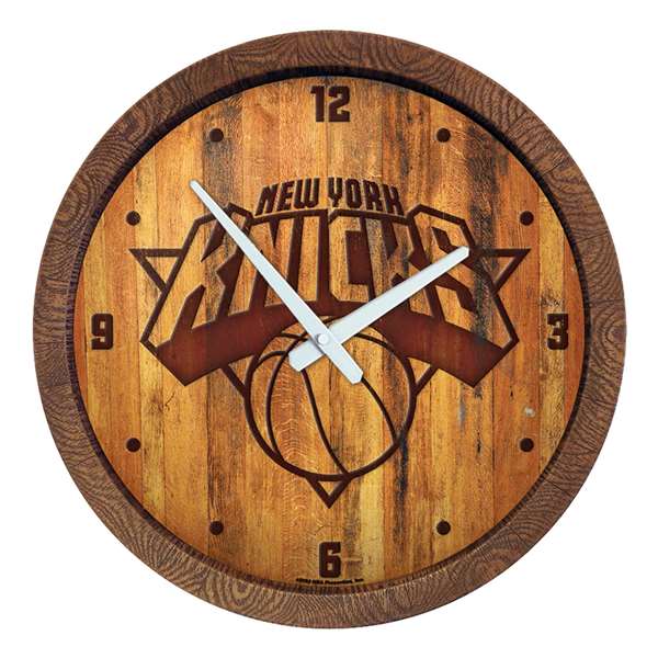 New York Knicks: "Faux" Barrel Top Clock