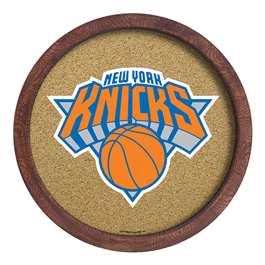 New York Knicks: "Faux" Barrel Framed Cork Board