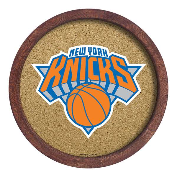 New York Knicks: "Faux" Barrel Framed Cork Board