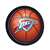 Oklahoma City Thunder: Basketball - Round Slimline Lighted Wall Sign
