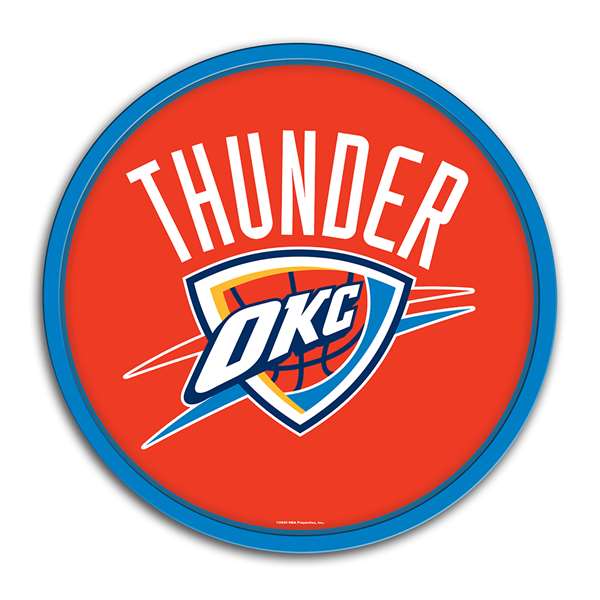 Oklahoma City Thunder: Modern Disc Wall Sign