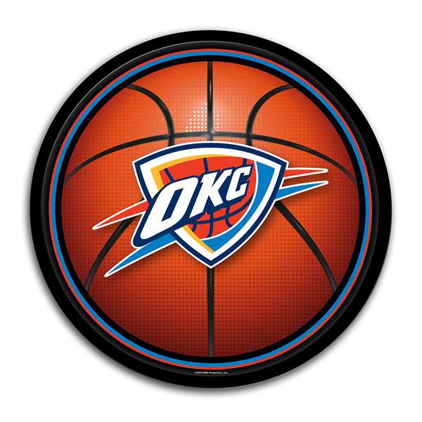 Oklahoma City Thunder: Basketball - Modern Disc Wall Sign