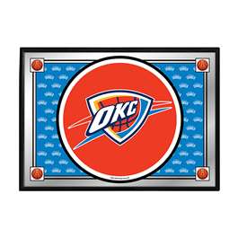 Oklahoma City Thunder: Team Spirit - Framed Mirrored Wall Sign