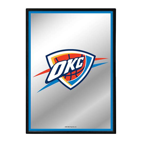 Oklahoma City Thunder: Framed Mirrored Wall Sign