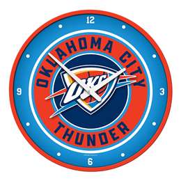 Oklahoma City Thunder: Modern Disc Wall Clock