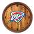 Oklahoma City Thunder: "Faux" Barrel Top Clock