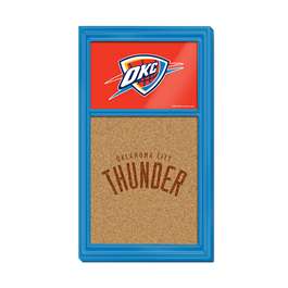 Oklahoma City Thunder: Dual Logo - Cork Note Board