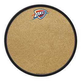 Oklahoma City Thunder: Modern Disc Cork Board