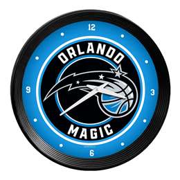 Orlando Magic: Ribbed Frame Wall Clock