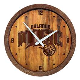 Orlando Magic: Logo - "Faux" Barrel Top Clock