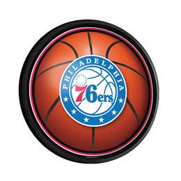 Philadelphia 76ers: Basketball - Round Slimline Lighted Wall Sign